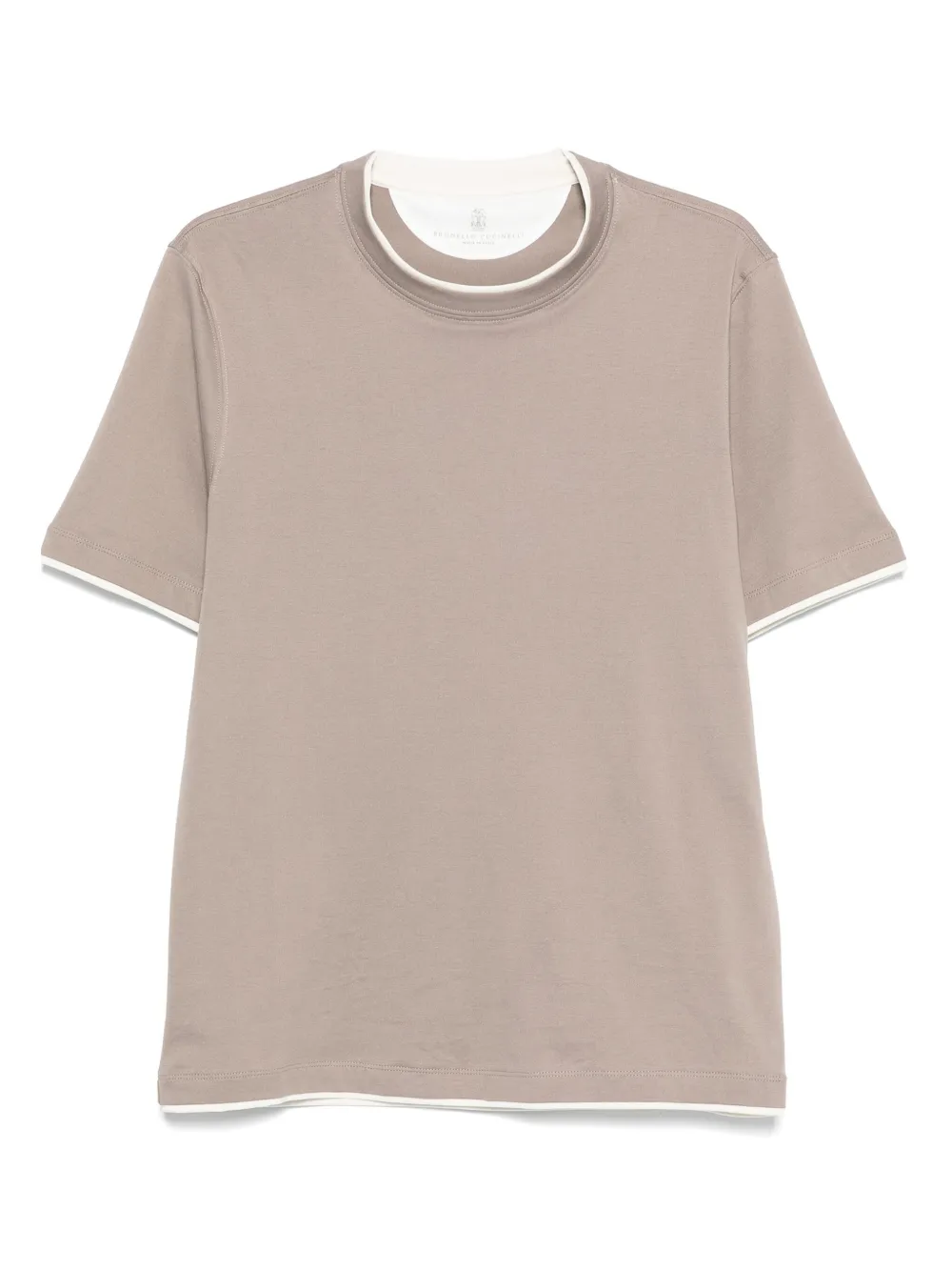 Brunello Cucinelli cotton T-shirt | Brown | Image 1