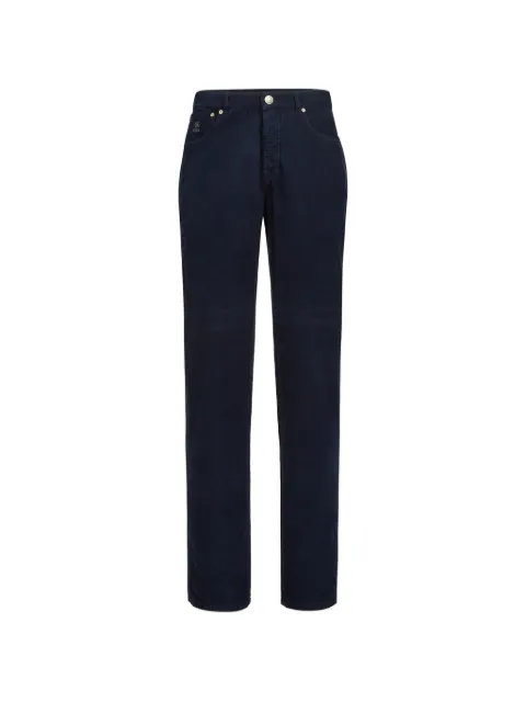 Brunello Cucinelli garment-dyed five-pocket Italian fit trousers in cotton corduroy