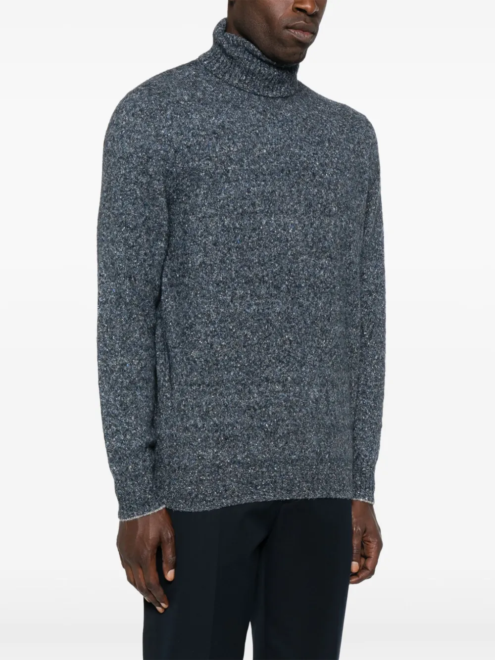 Brunello Cucinelli Trui met hoge hals Blauw