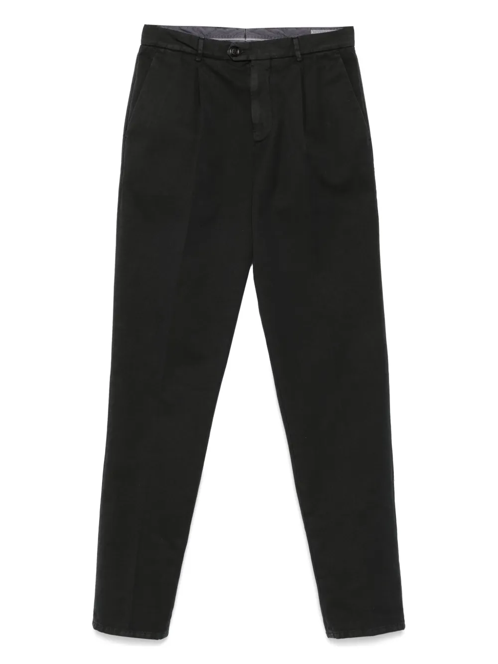Brunello Cucinelli cotton straight-leg trousers Zwart