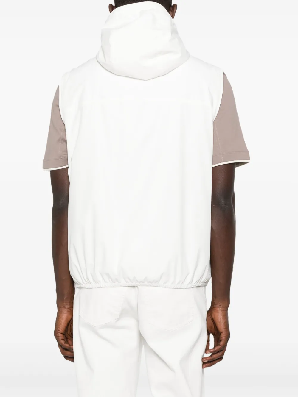 Brunello Cucinelli hooded waistcoat Wit