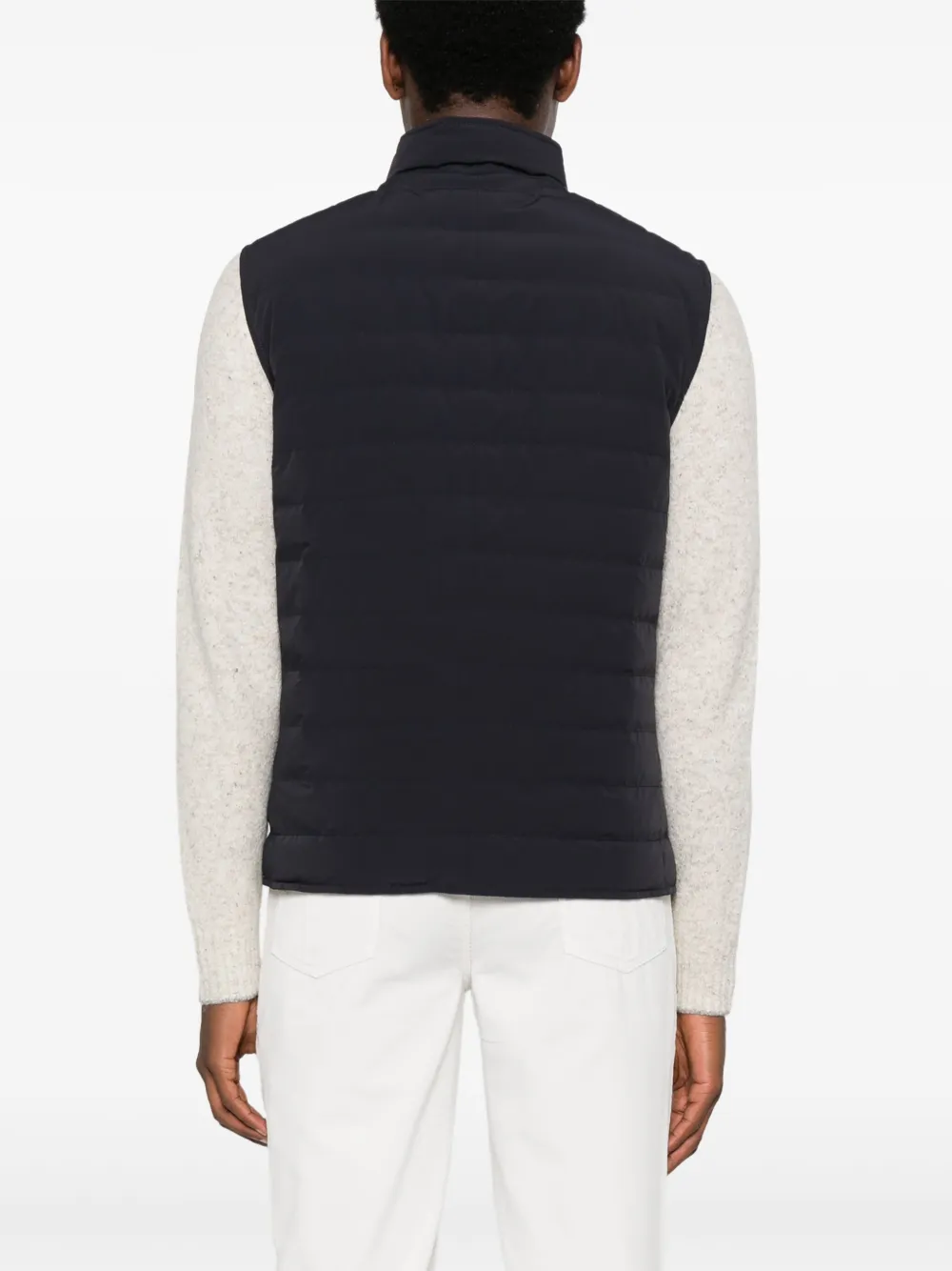 Brunello Cucinelli Gewatteerde bodywarmer Blauw