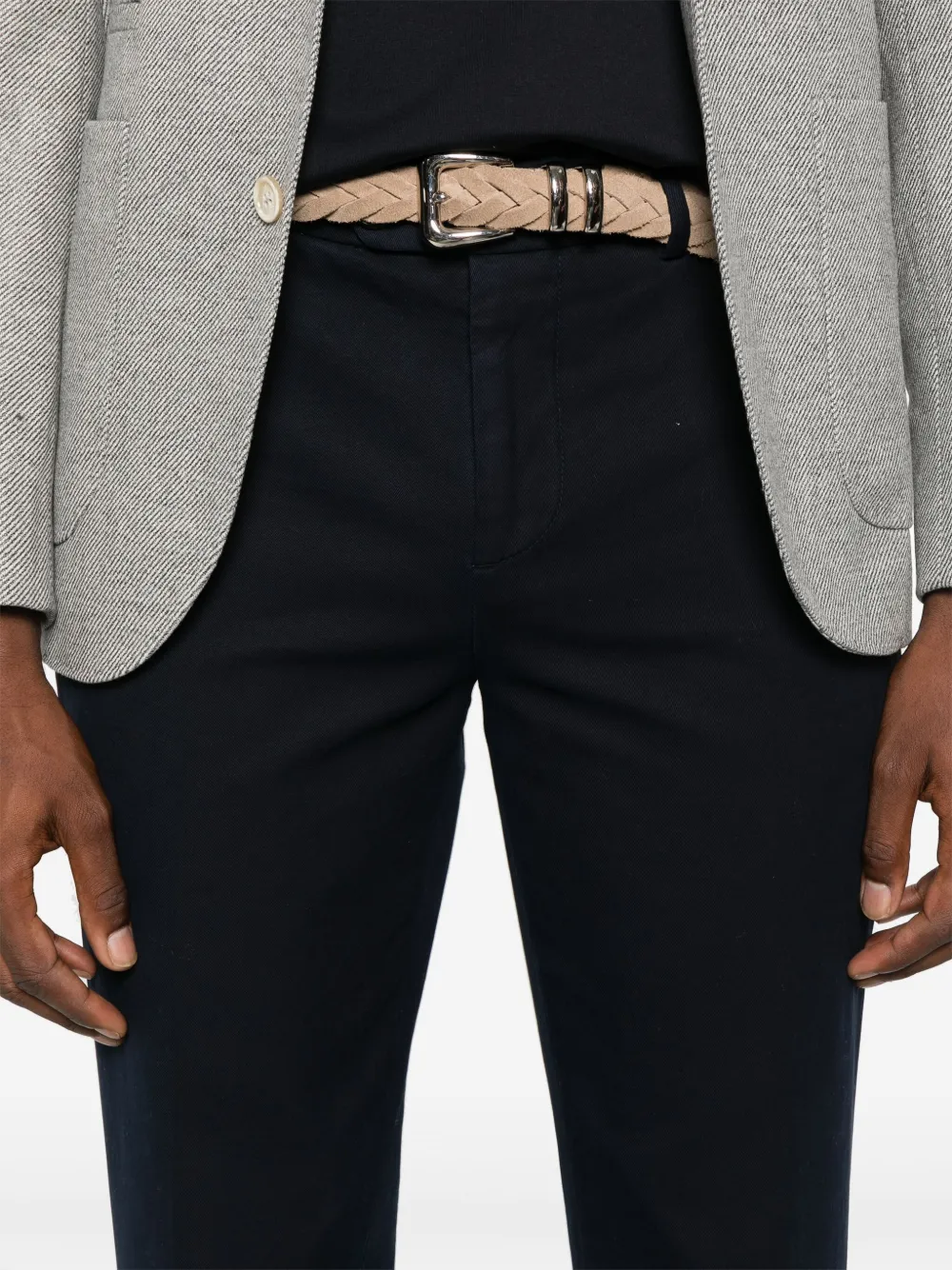 Brunello Cucinelli Katoenen chino Blauw