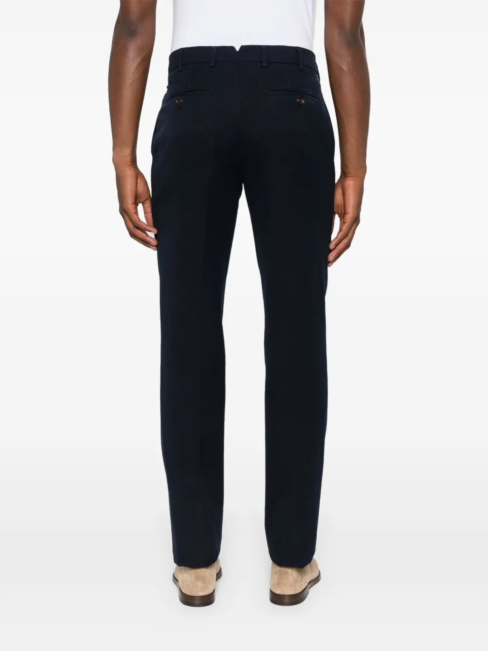 Brunello Cucinelli Katoenen chino Blauw