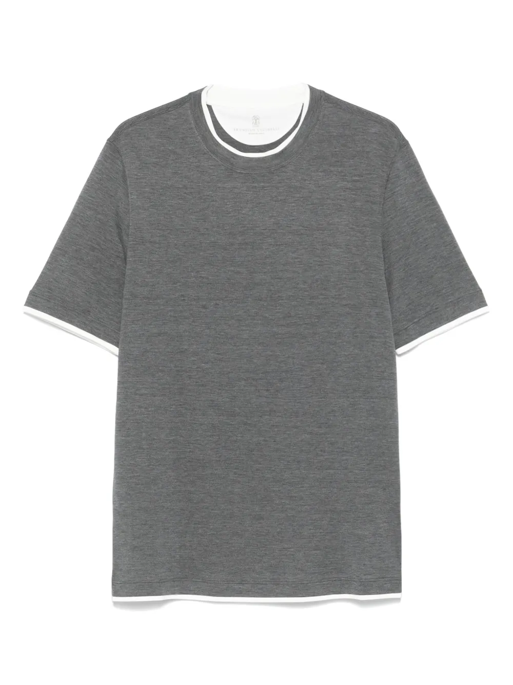 Brunello Cucinelli playera de seda | gris | Image 1