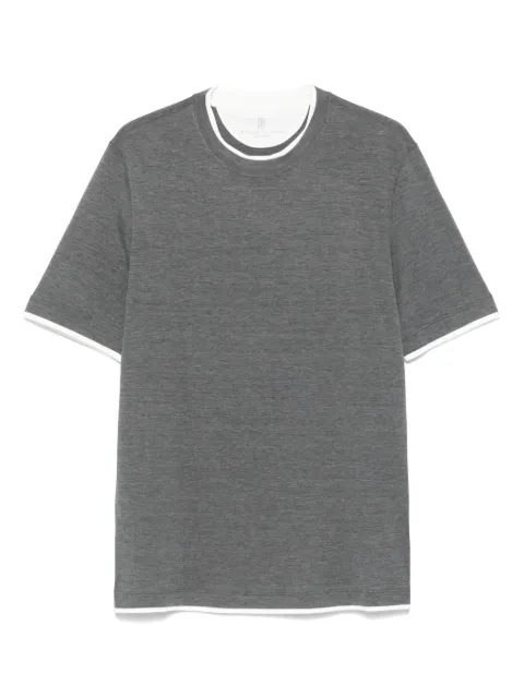 Brunello Cucinelli silk-blend T-shirt