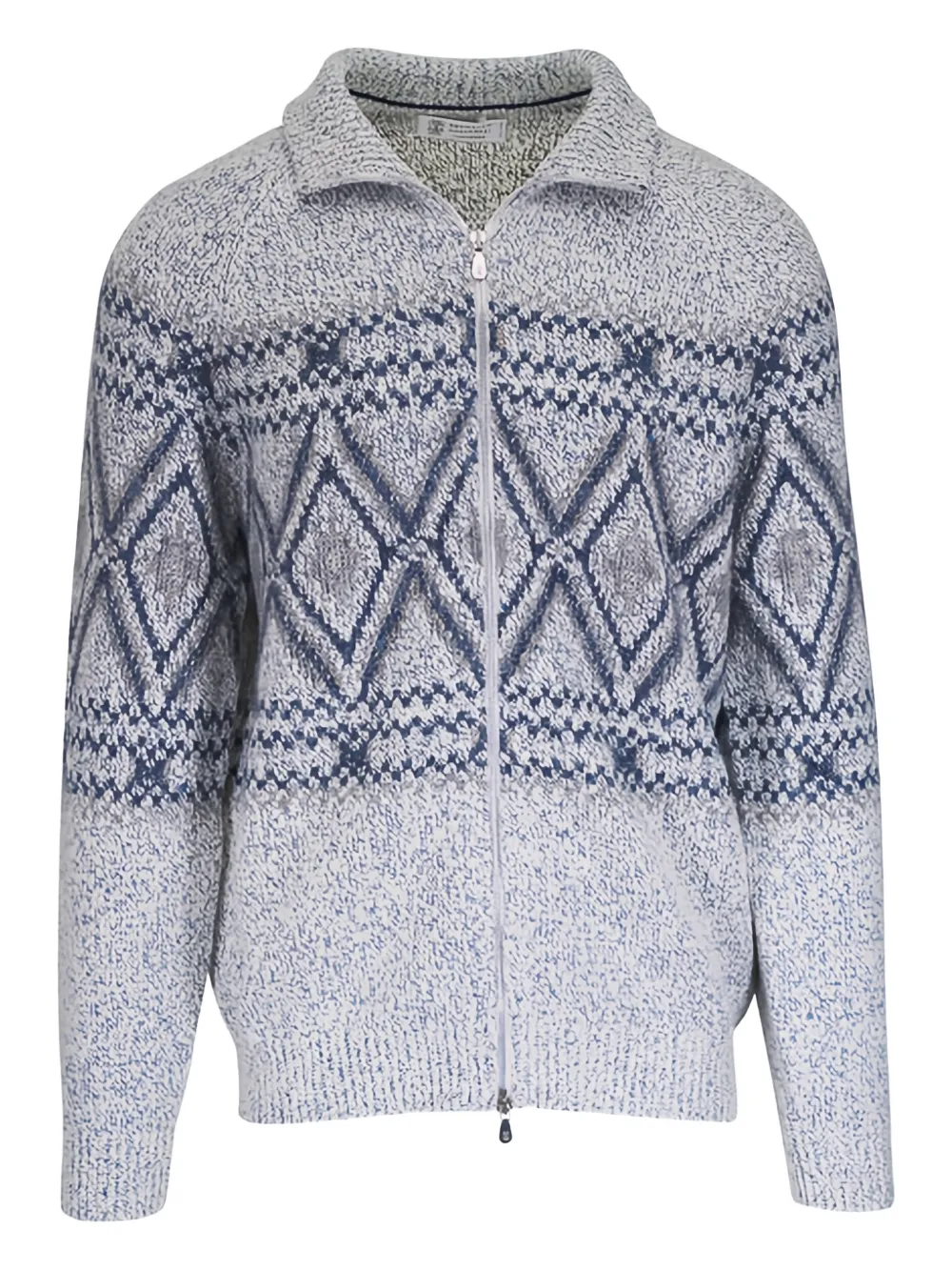 Brunello Cucinelli パターンインターシャ カーディガン | ニュートラル | Image 1