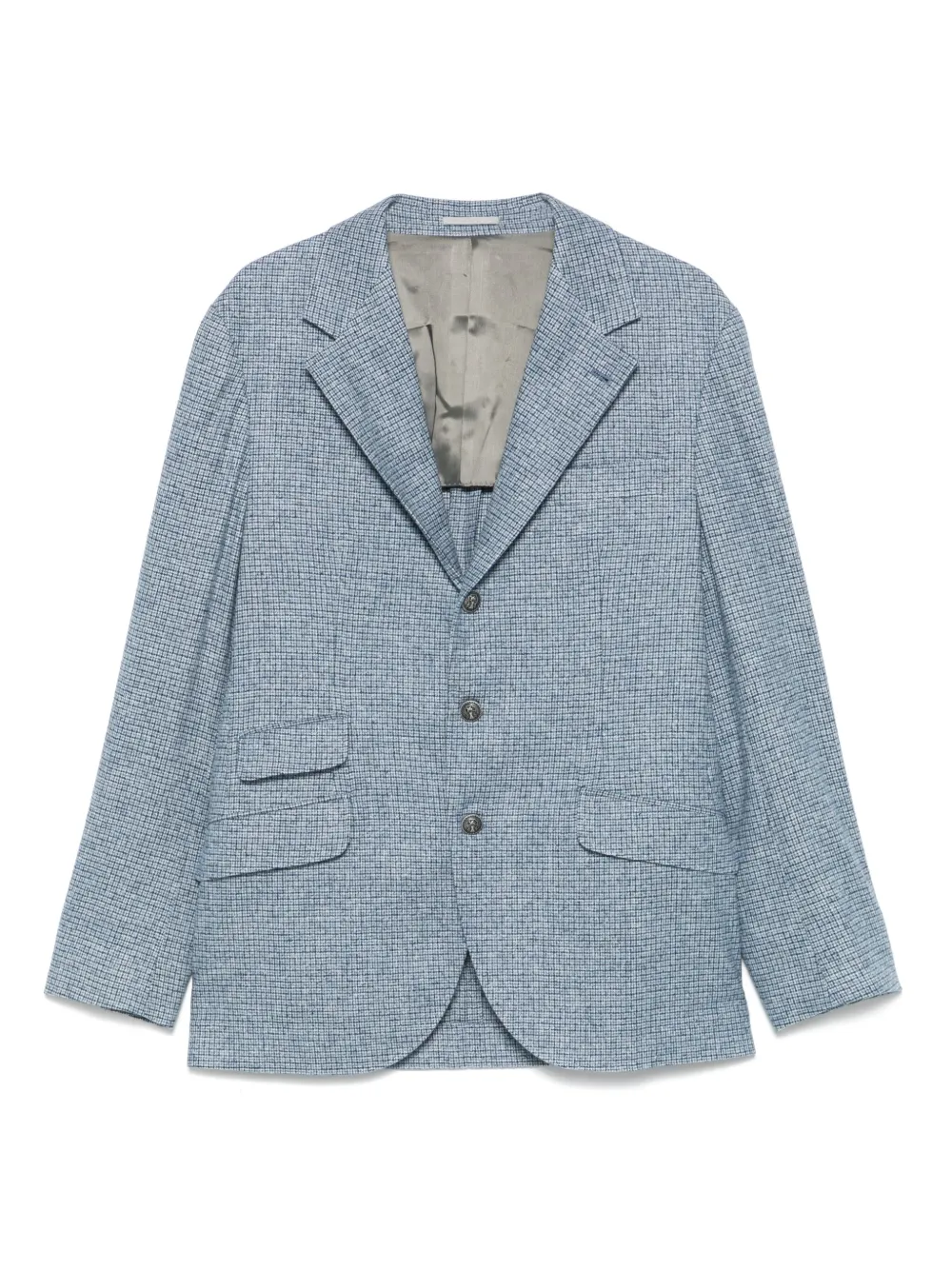 Brunello Cucinelli checked blazer | Blue | Image 1