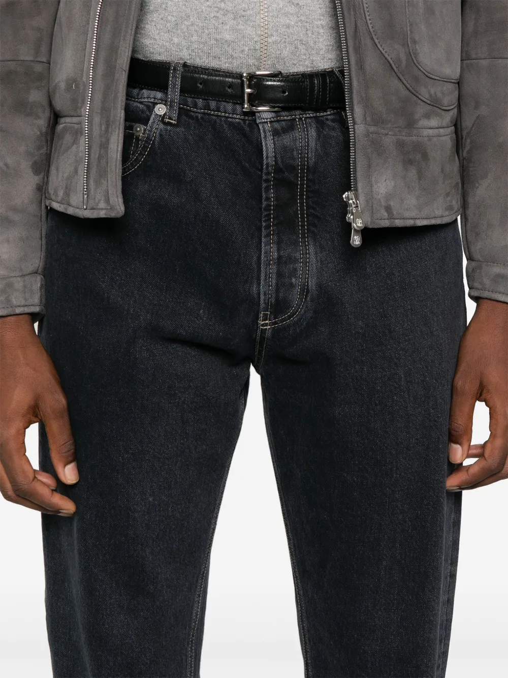 Brunello Cucinelli Jeans met geborduurd logo Blauw