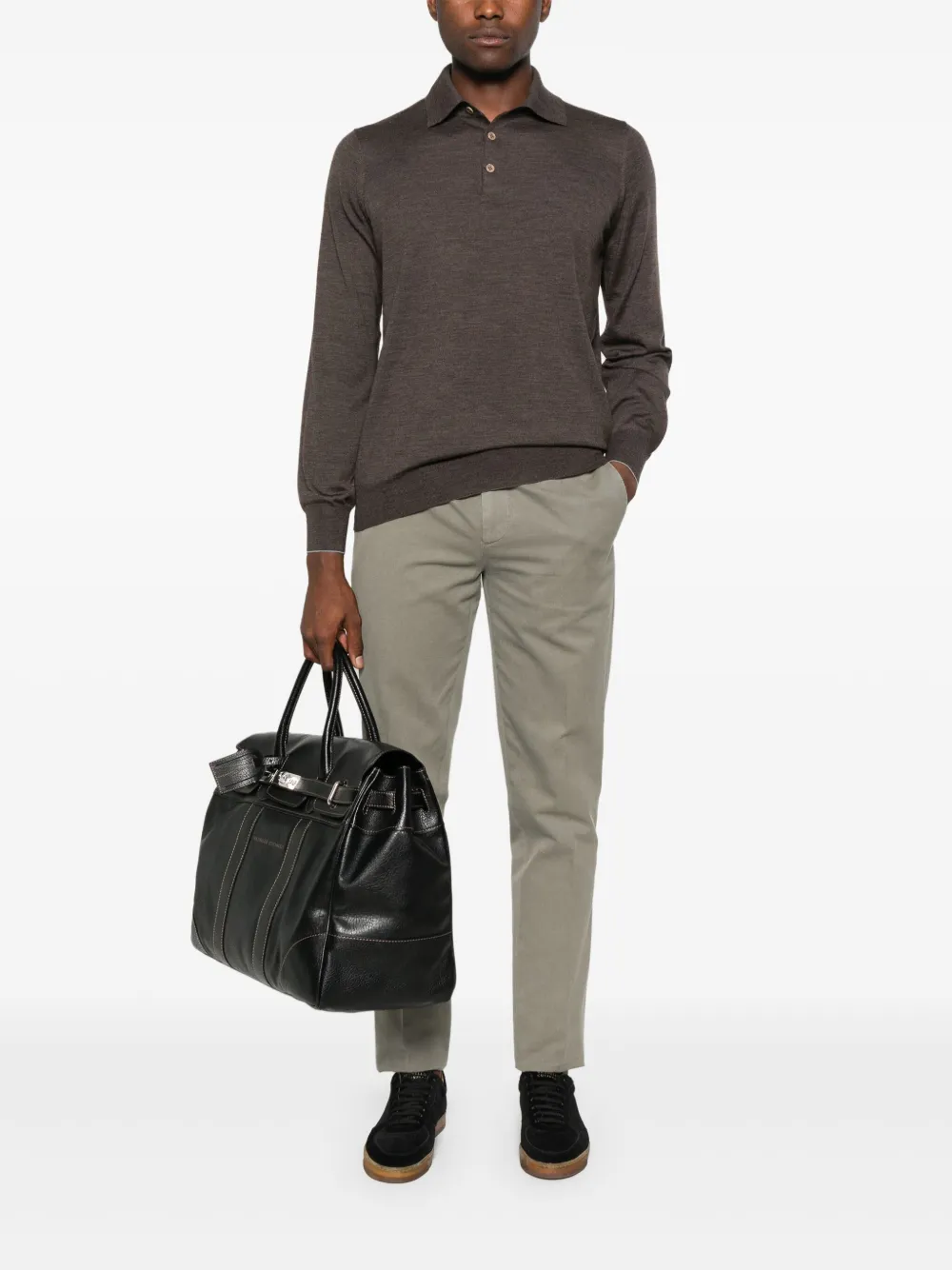 Brunello Cucinelli straight-leg trousers - Groen