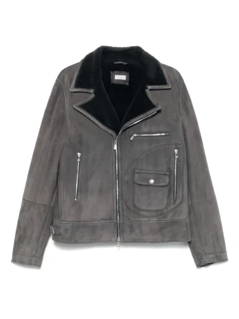 Brunello Cucinelli suede biker jacket