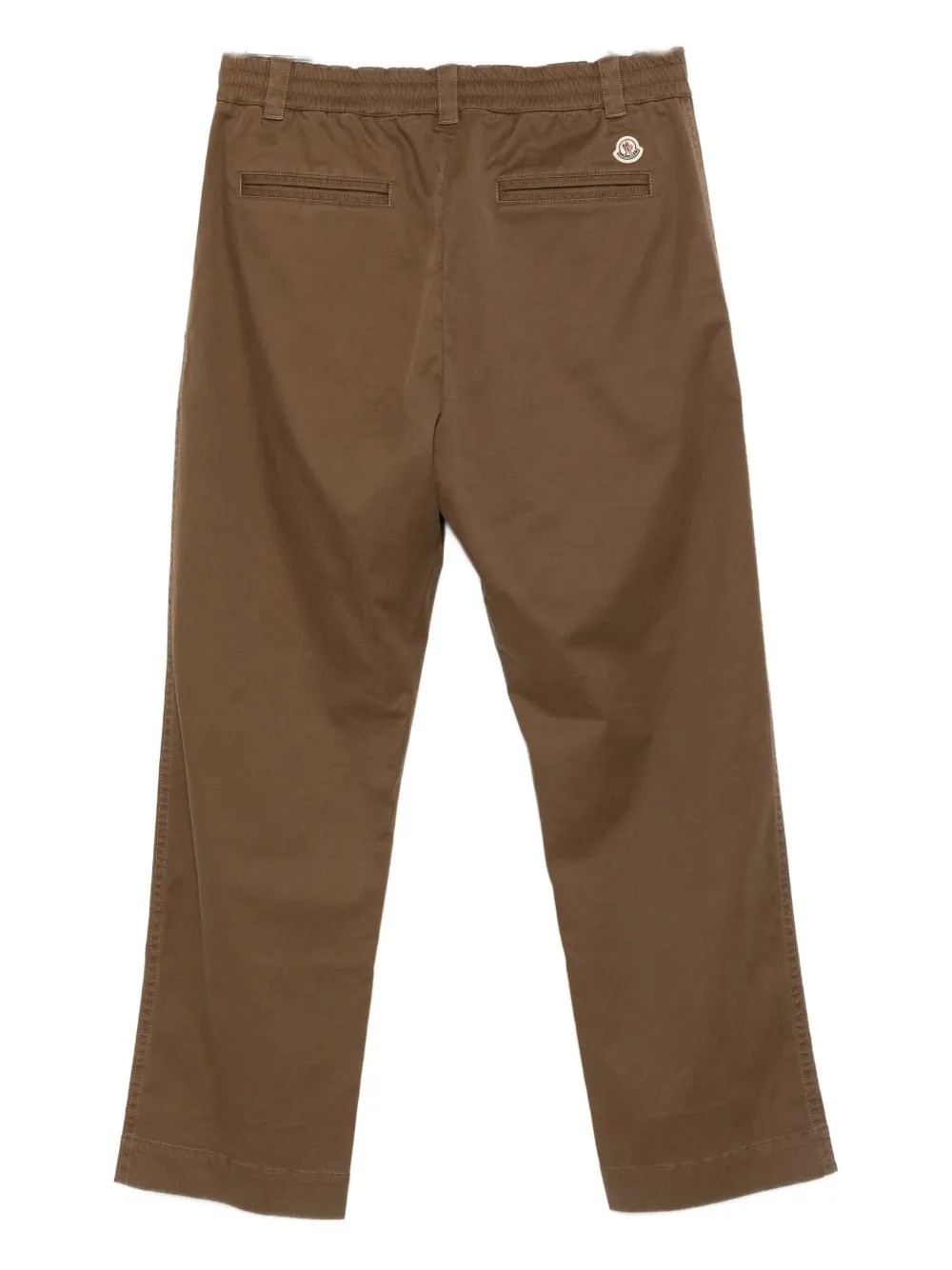 Moncler elastic-waistband pocket trousers - Bruin
