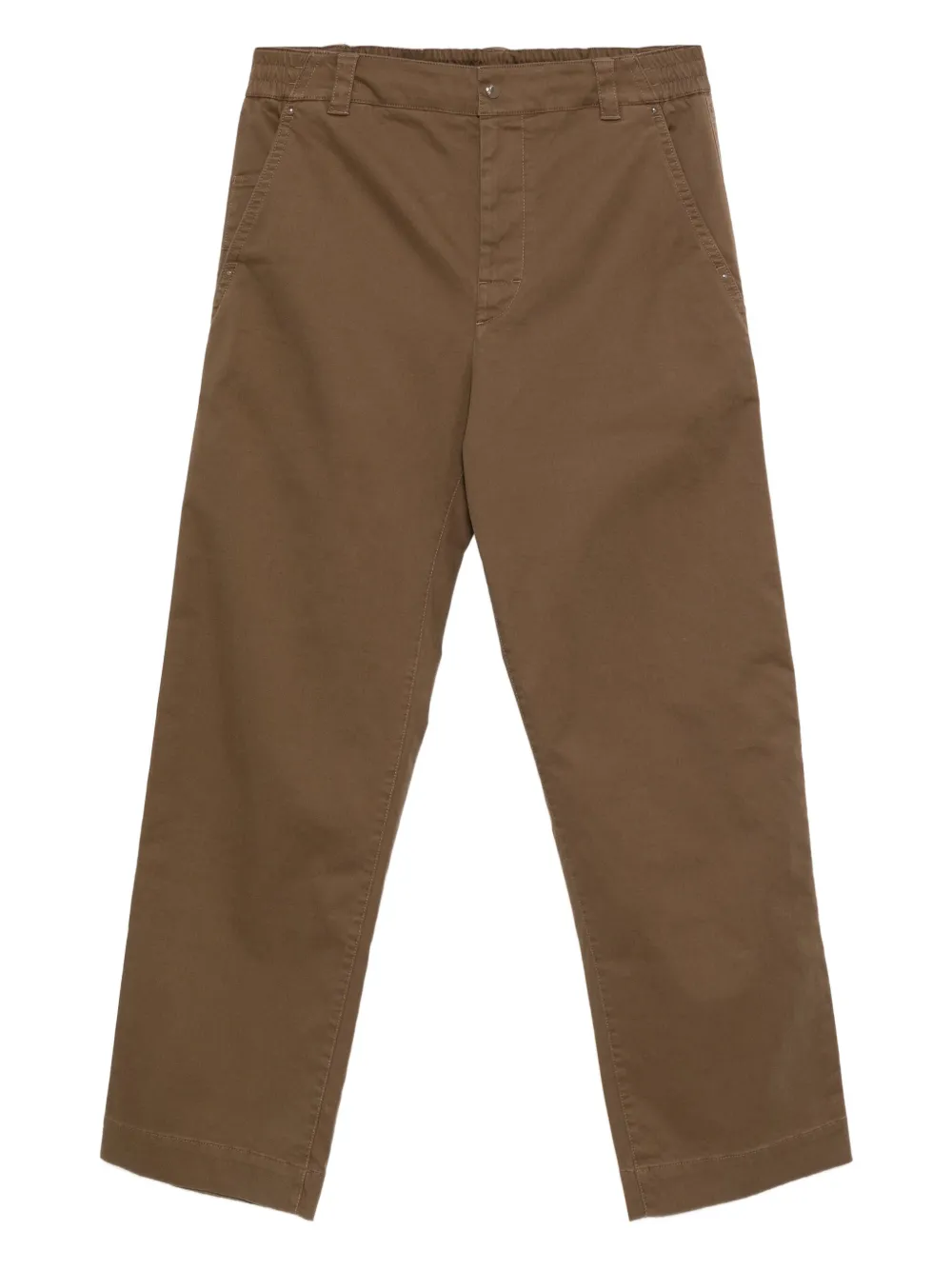 Moncler elastic-waistband pocket trousers | Brown | Image 1
