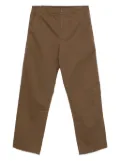 Moncler elastic-waistband pocket trousers - Brown