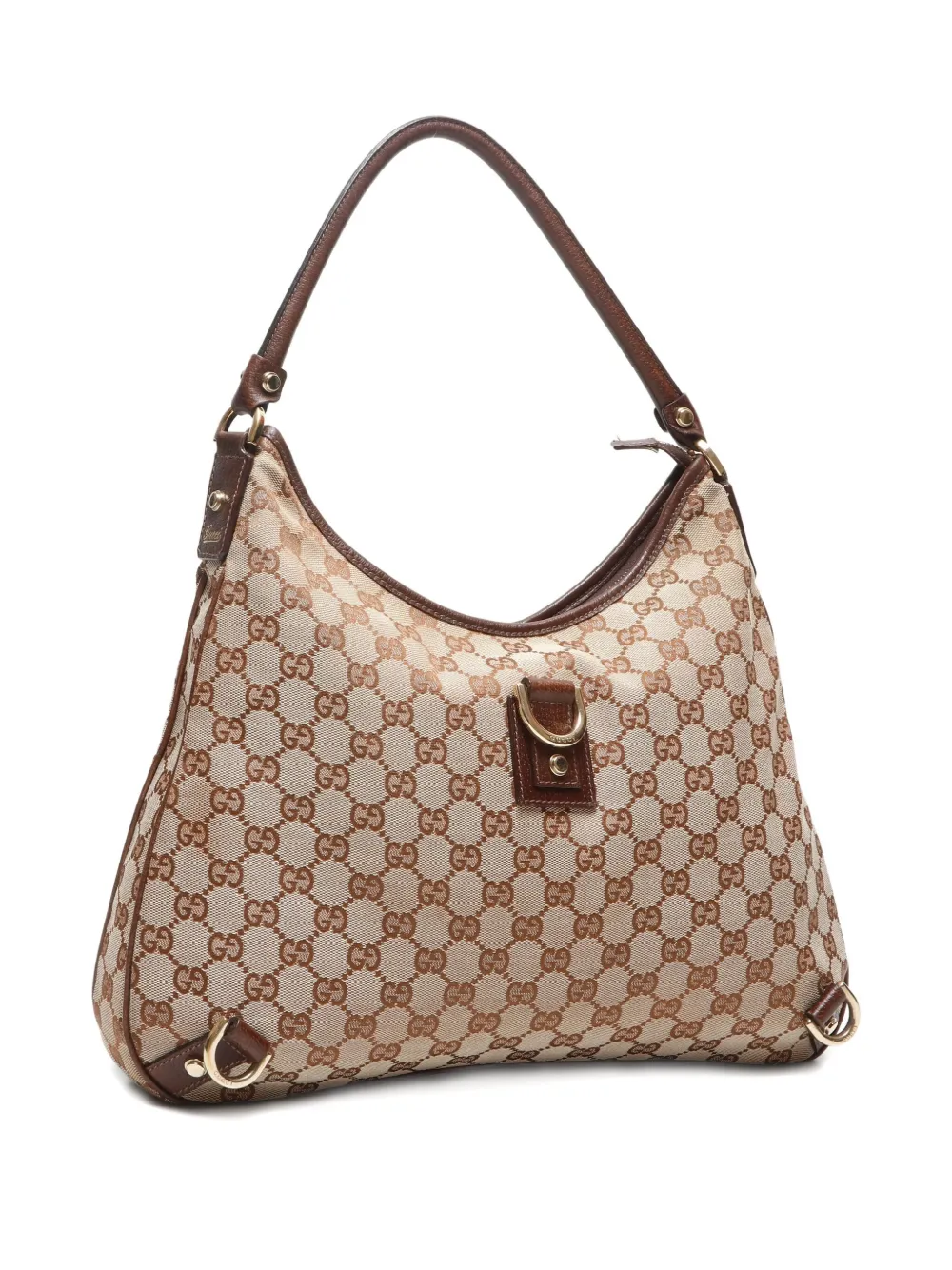 Pre-owned Gucci 2000-2015 Gg Canvas Shoulder Bag In Neutral