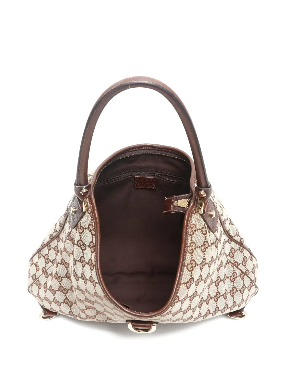 Pre-owned Gucci 2000-2015 Gg Canvas Shoulder Bag In Neutral