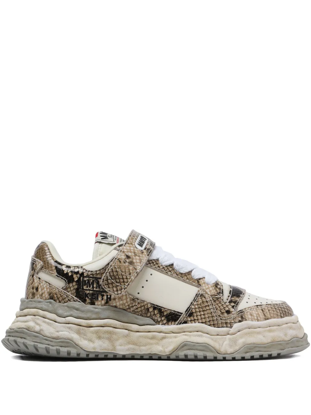 Maison MIHARA YASUHIRO Keith touch-strap sneakers Brown