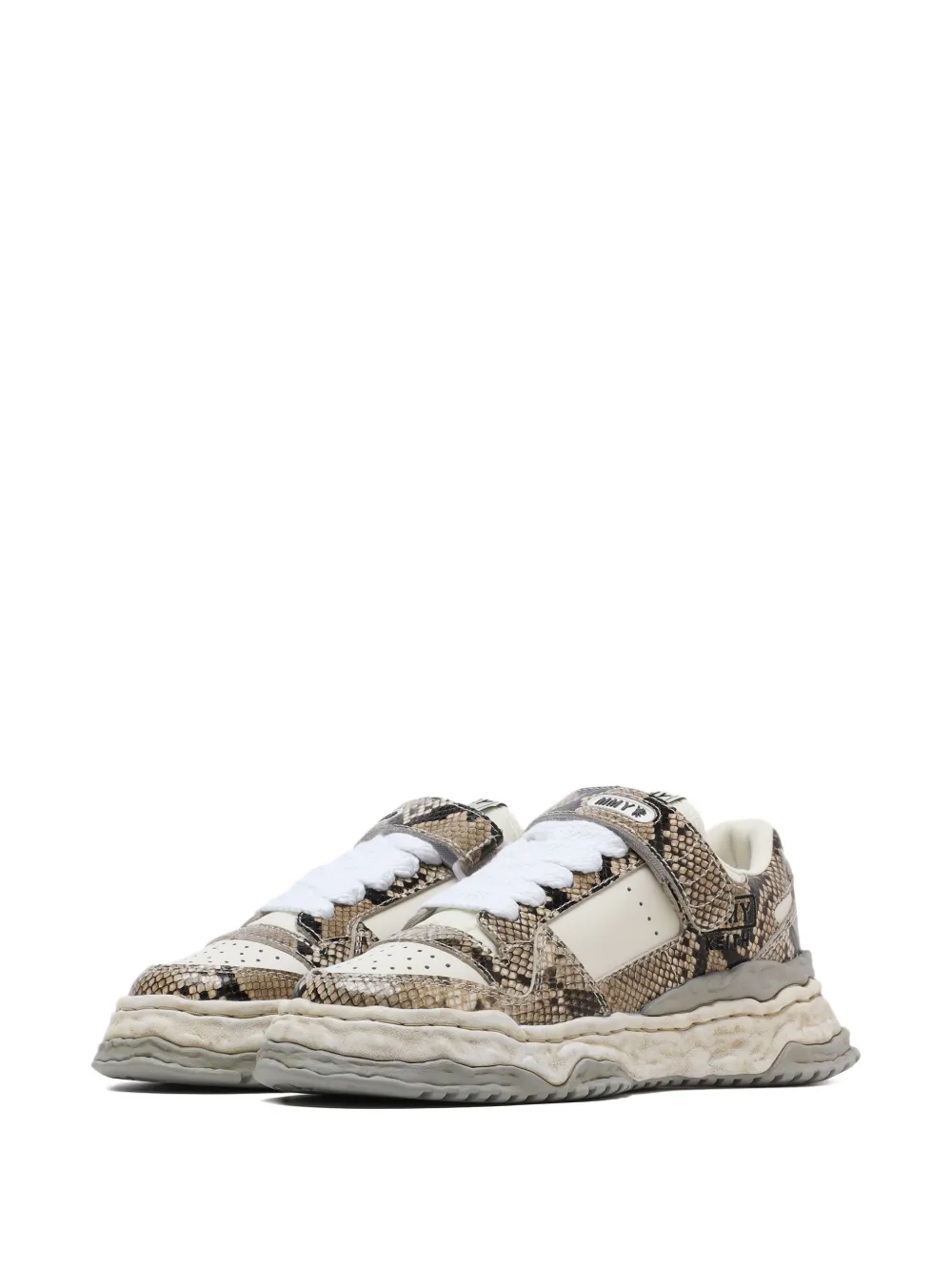Maison MIHARA YASUHIRO Keith touch-strap sneakers Brown