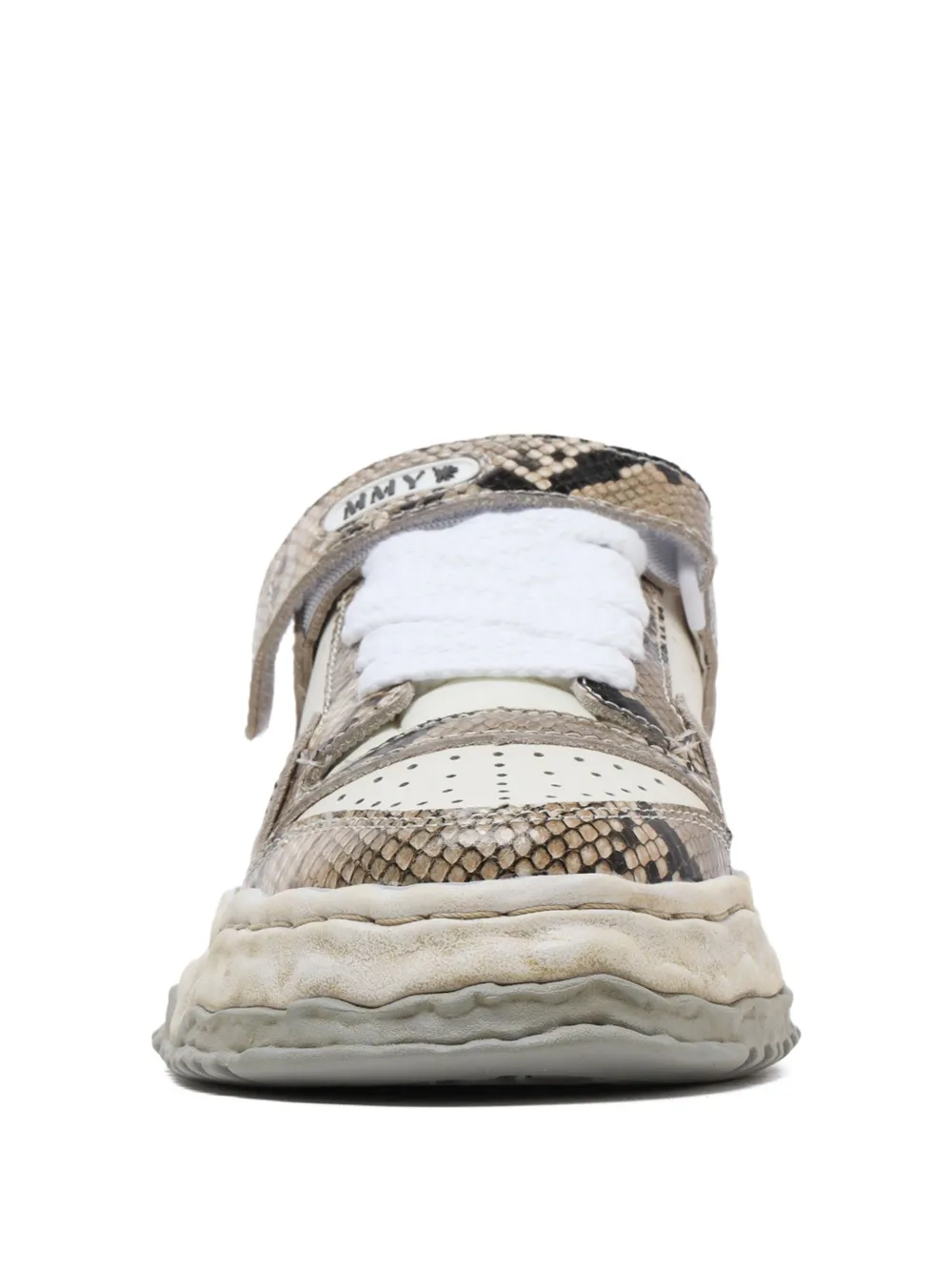Maison MIHARA YASUHIRO Keith touch-strap sneakers Brown