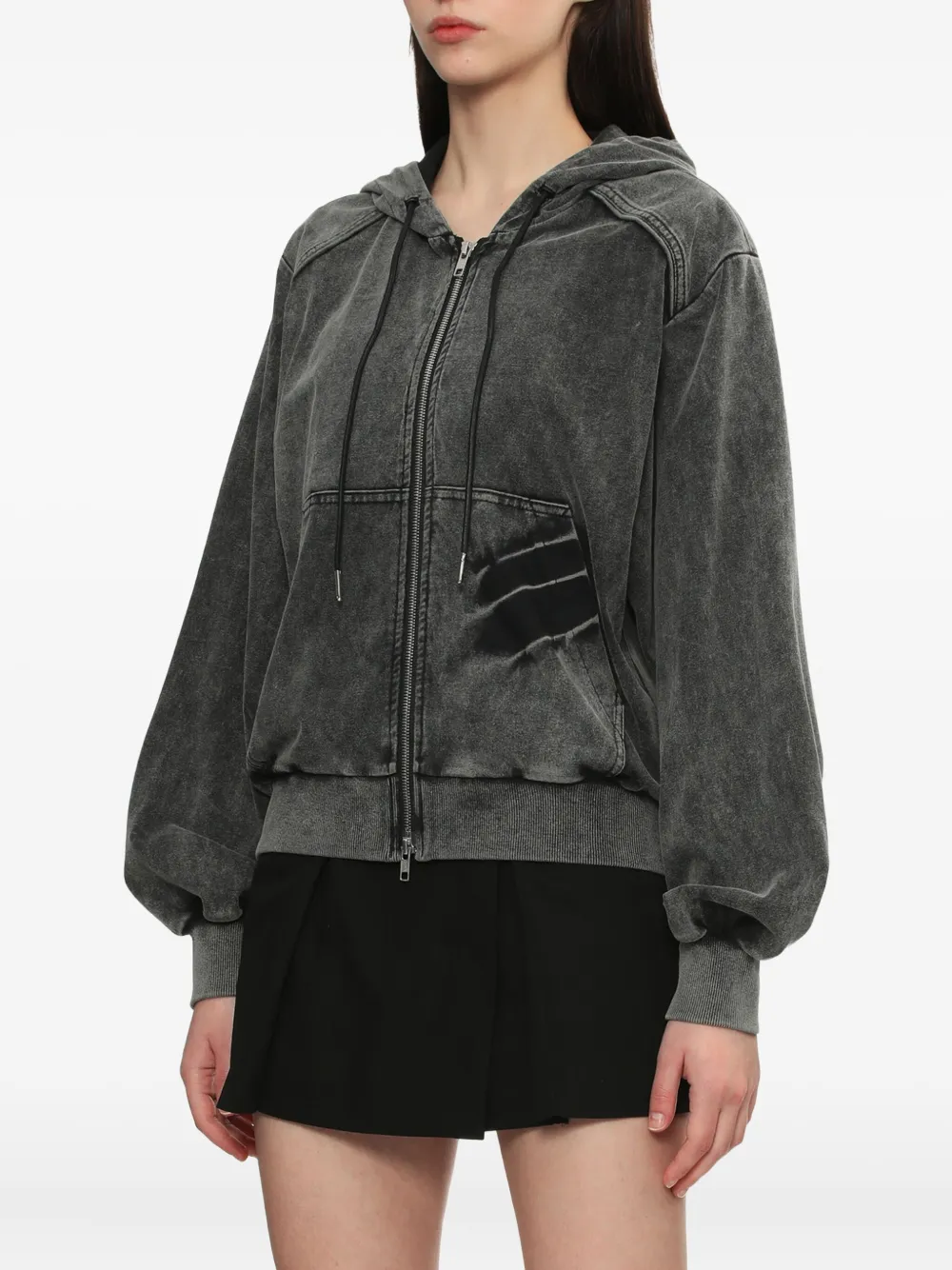 Juun.J Hoodie met rits Grijs