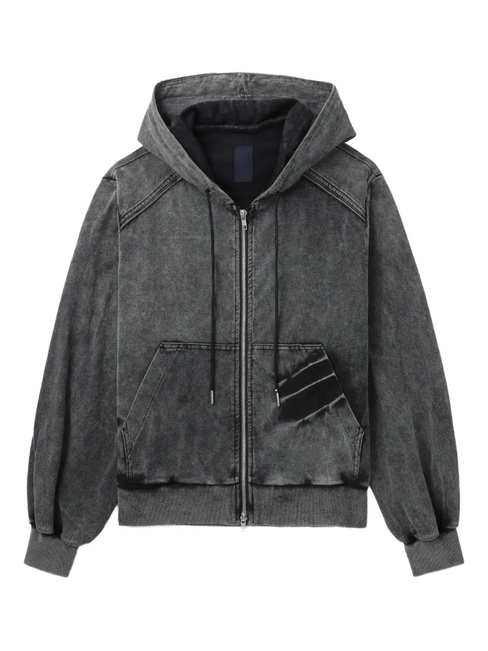 Juun.J Hoodie met rits Grijs