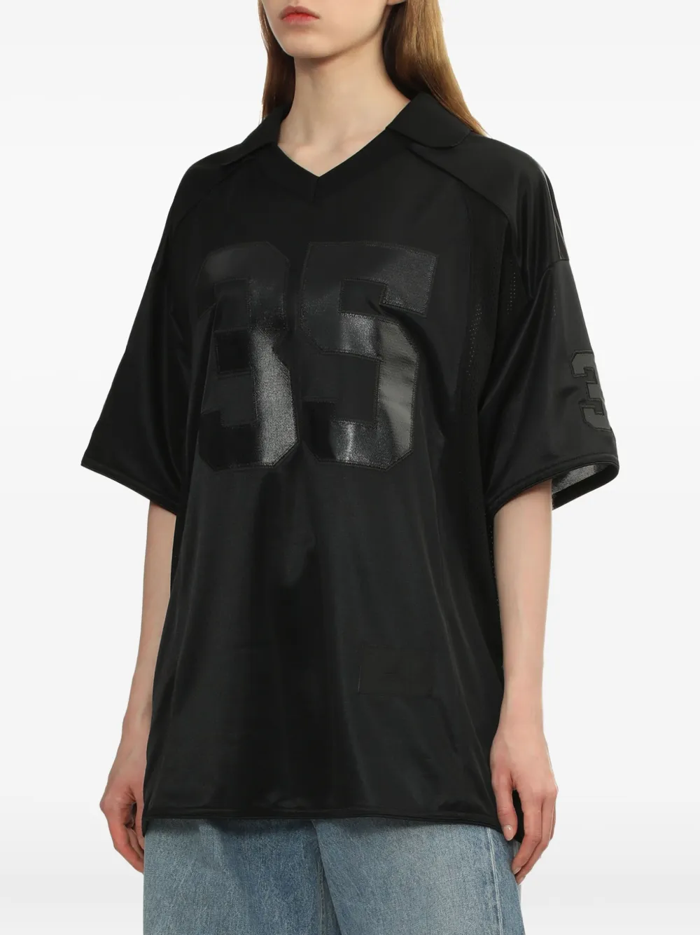 Juun.J T-shirt met nummerprint Zwart