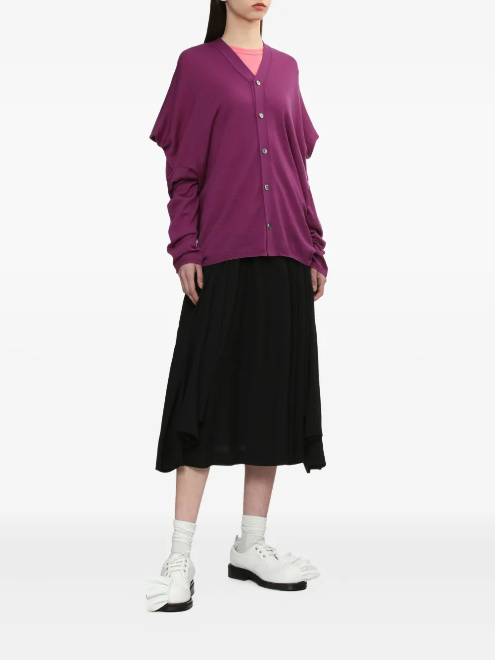 Comme Des Garçons draped buttoned-up cardigan | Cardigans | Image 2