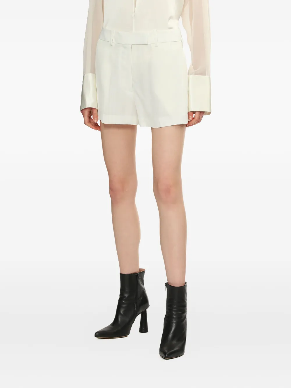 Helmut Lang High waist shorts Wit