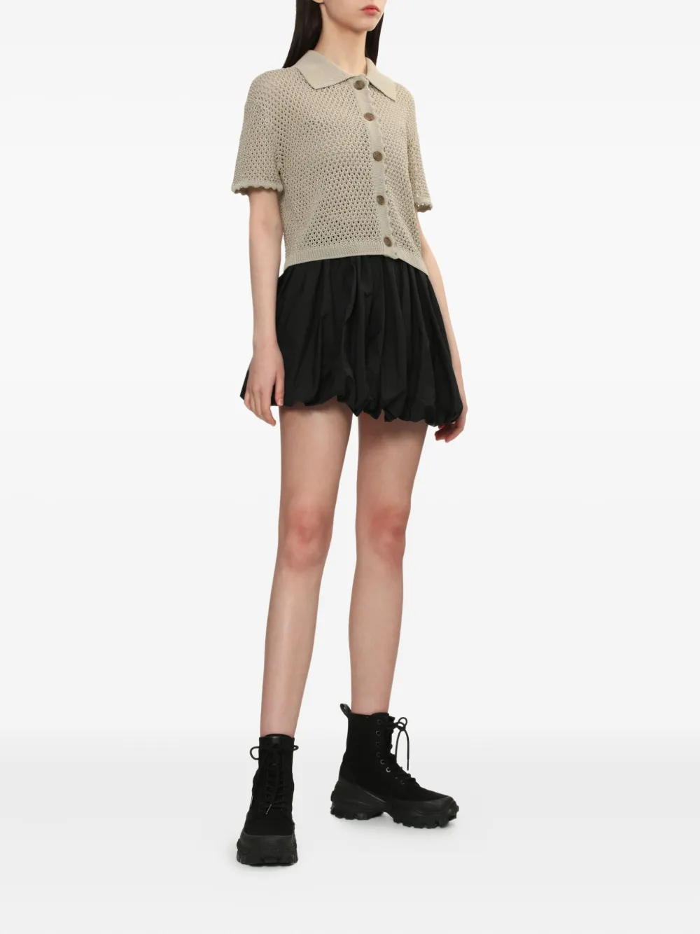 Juun.J buttoned open-knit cardigan | Cardigans | Image 2