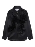 Comme Des Garçons Comme Des Garçons bow-detail ruffled shirt - Black