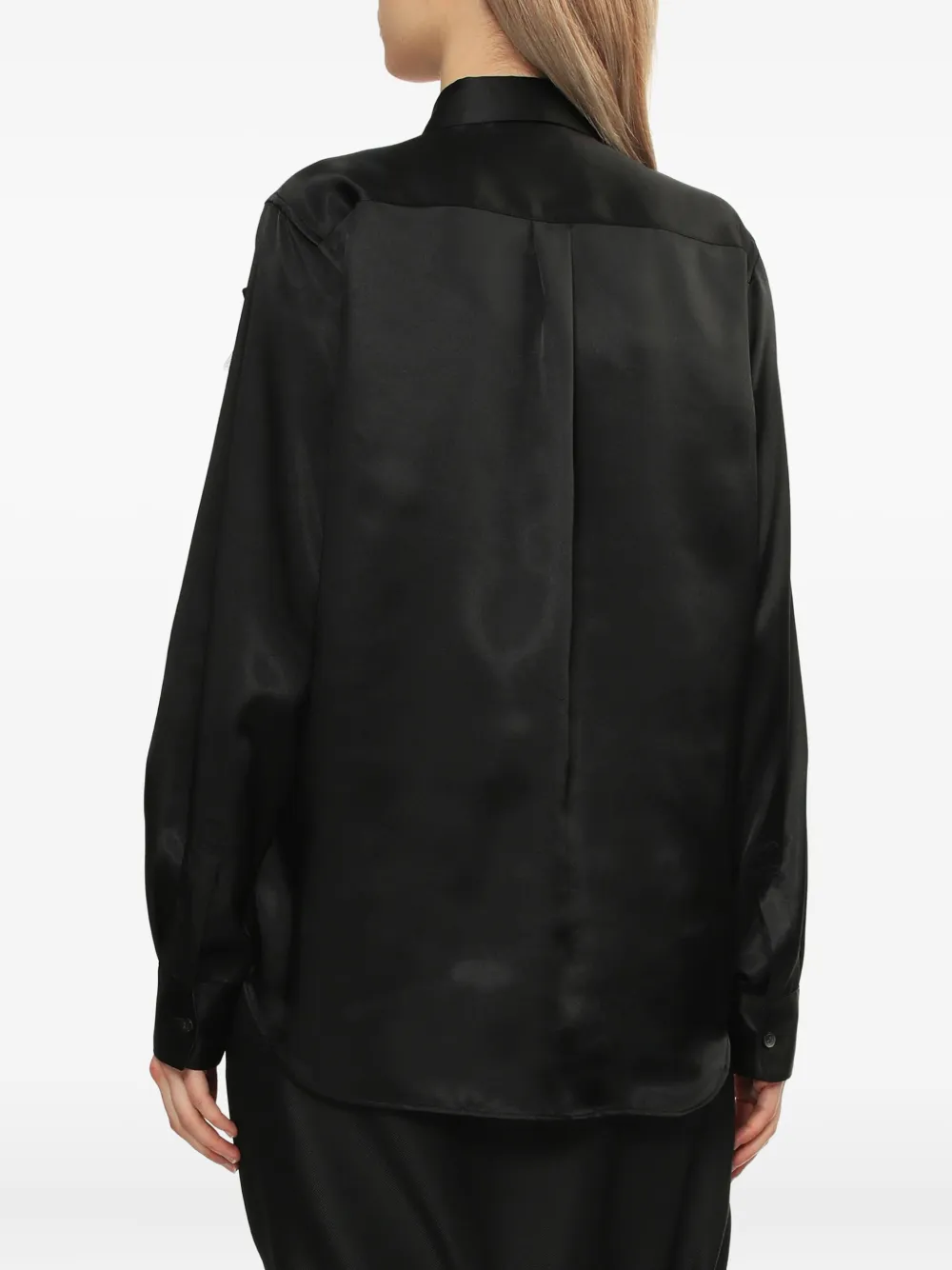 Comme Des Garçons Comme Des Garçons bow-detail ruffled shirt Zwart