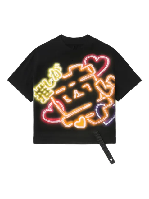 Doublet graphic-print cropped t-shirt
