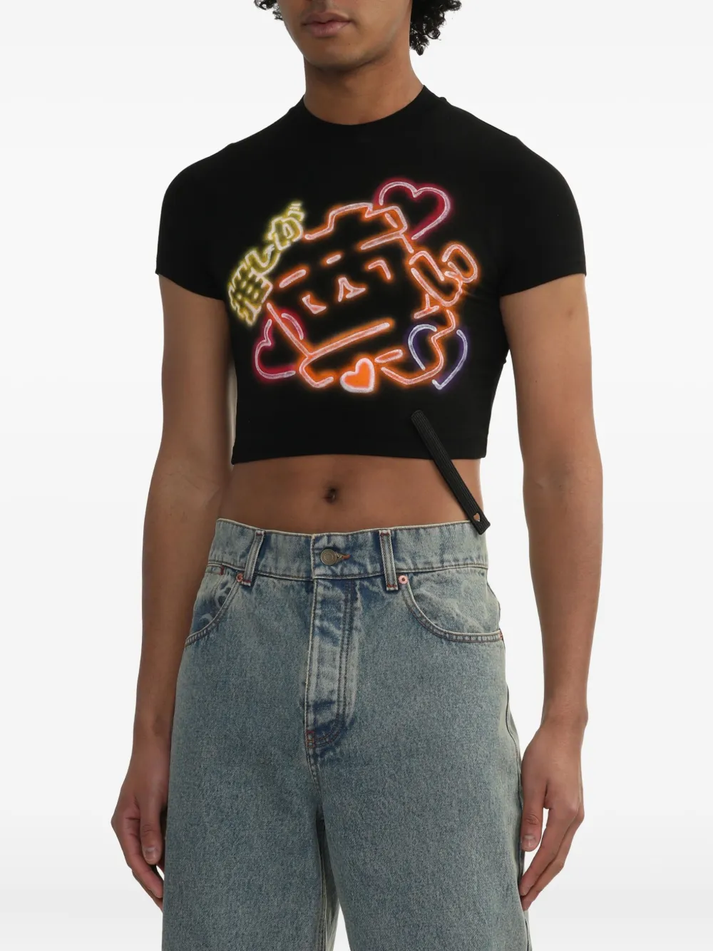 Doublet T-shirt crop con stampa grafica | T-shirt e canotte | Image 3