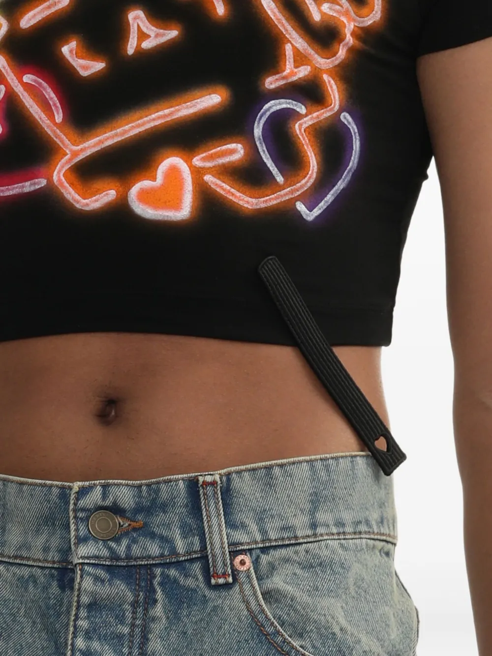 Doublet T-shirt crop con stampa grafica | Image 5