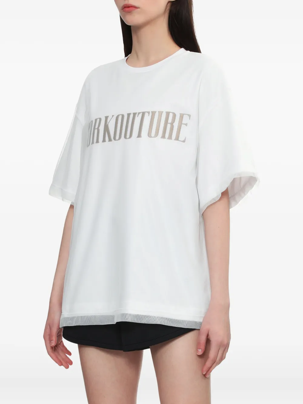 Juunj Workcouture Short-sleeve T-shirt In White