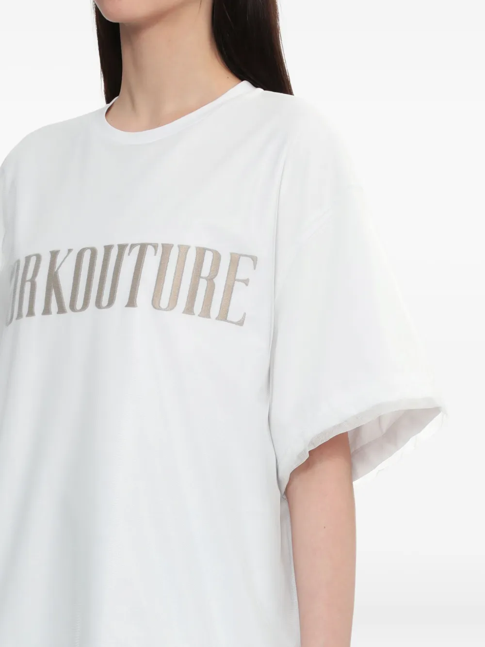 Juunj Workcouture Short-sleeve T-shirt In White