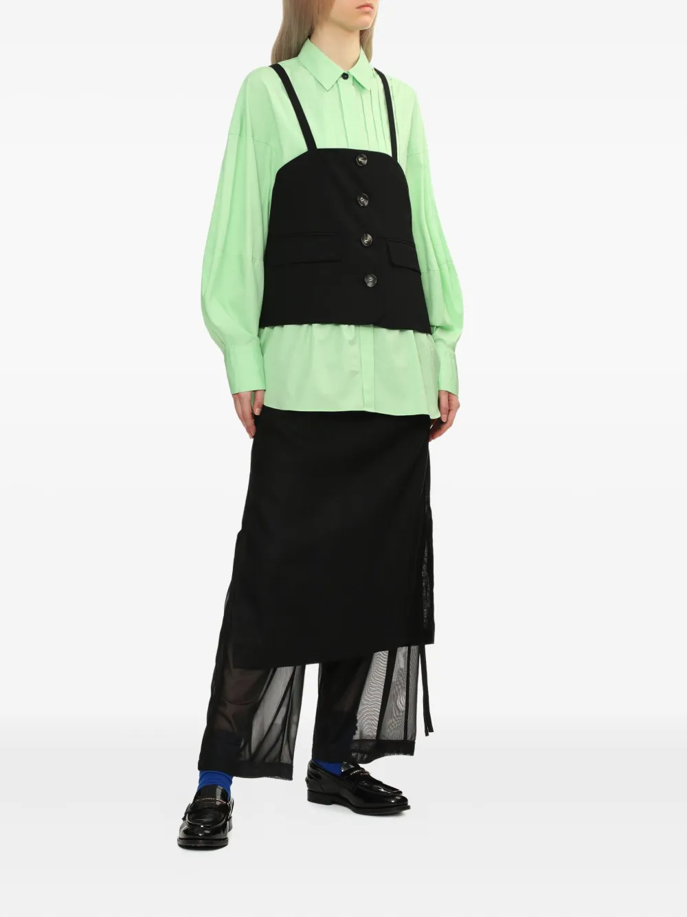 Enföld Broek met trekkoord - Zwart