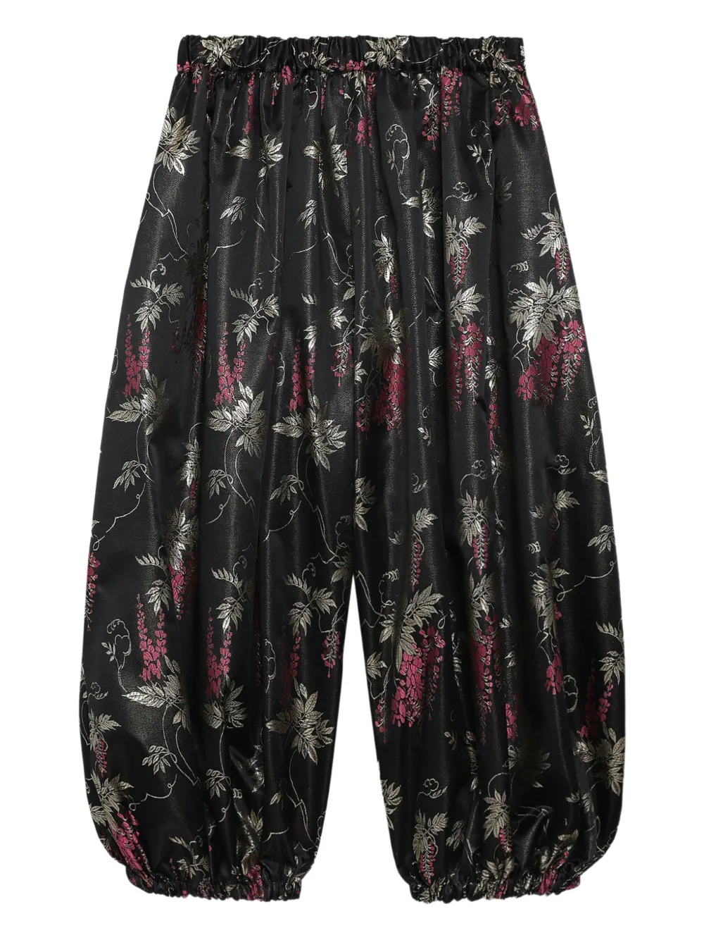 Comme Des Garçons Comme Des Garçons floral-print trousers Zwart