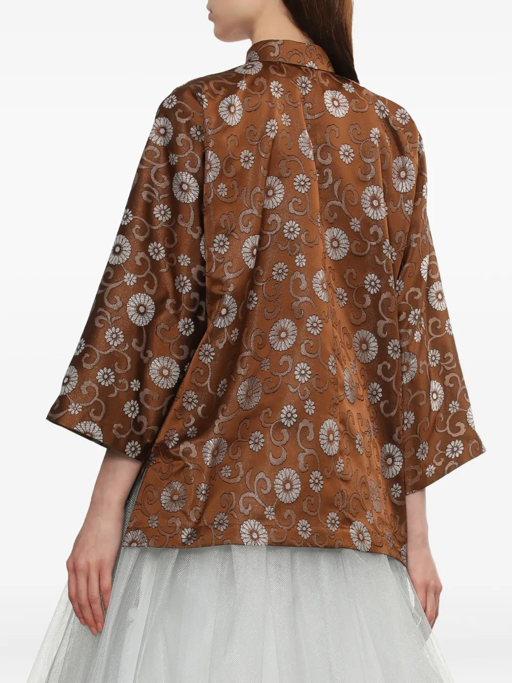 Comme Des Garçons Comme Des Garçons floral-print blouse Bruin