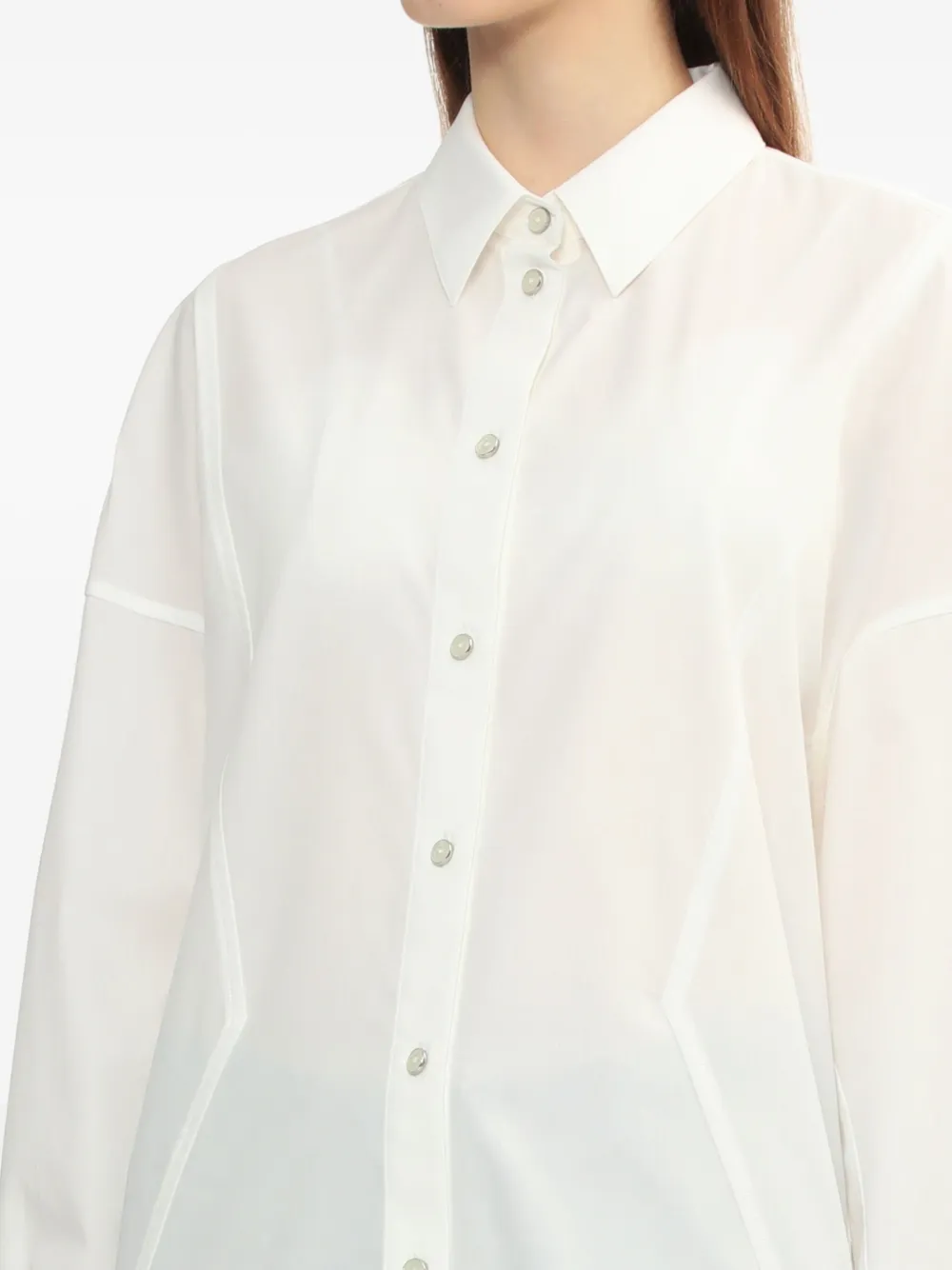 Helmut Lang Blousejurk met knopen Wit