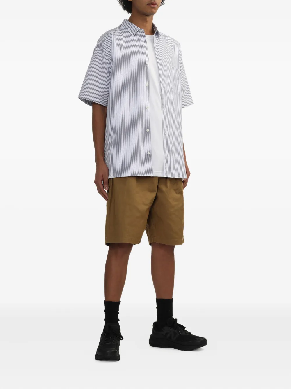 Comme des Garçons Homme belted pocket shorts Beige