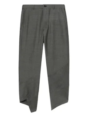 Comme Des Garçons Shirt Checked Trousers | Grey | FARFETCH IN