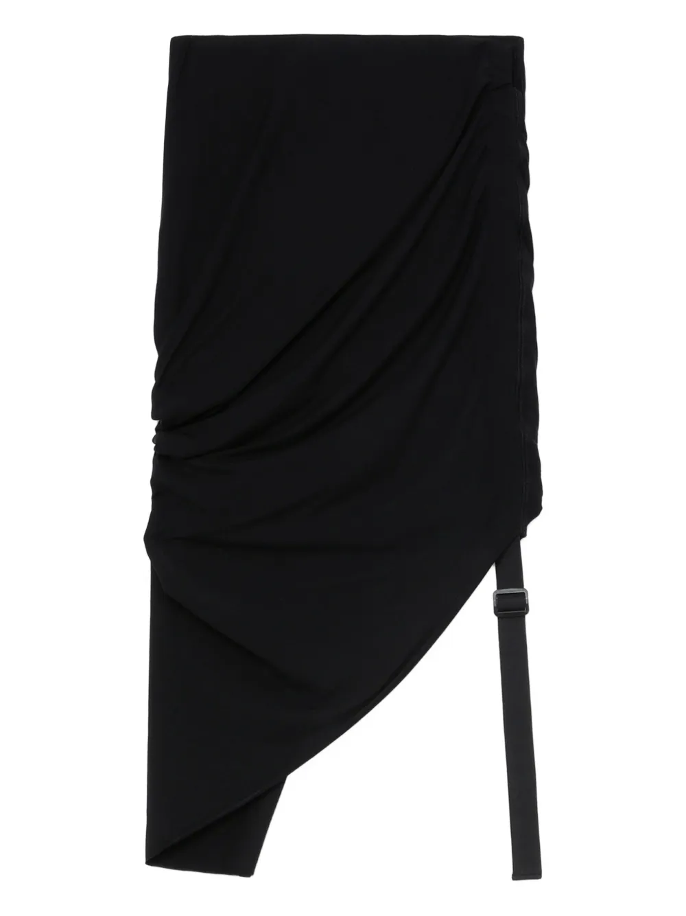 Helmut Lang draped asymmetrical skirt | Black | Image 1