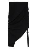 Helmut Lang draped asymmetrical skirt - Black