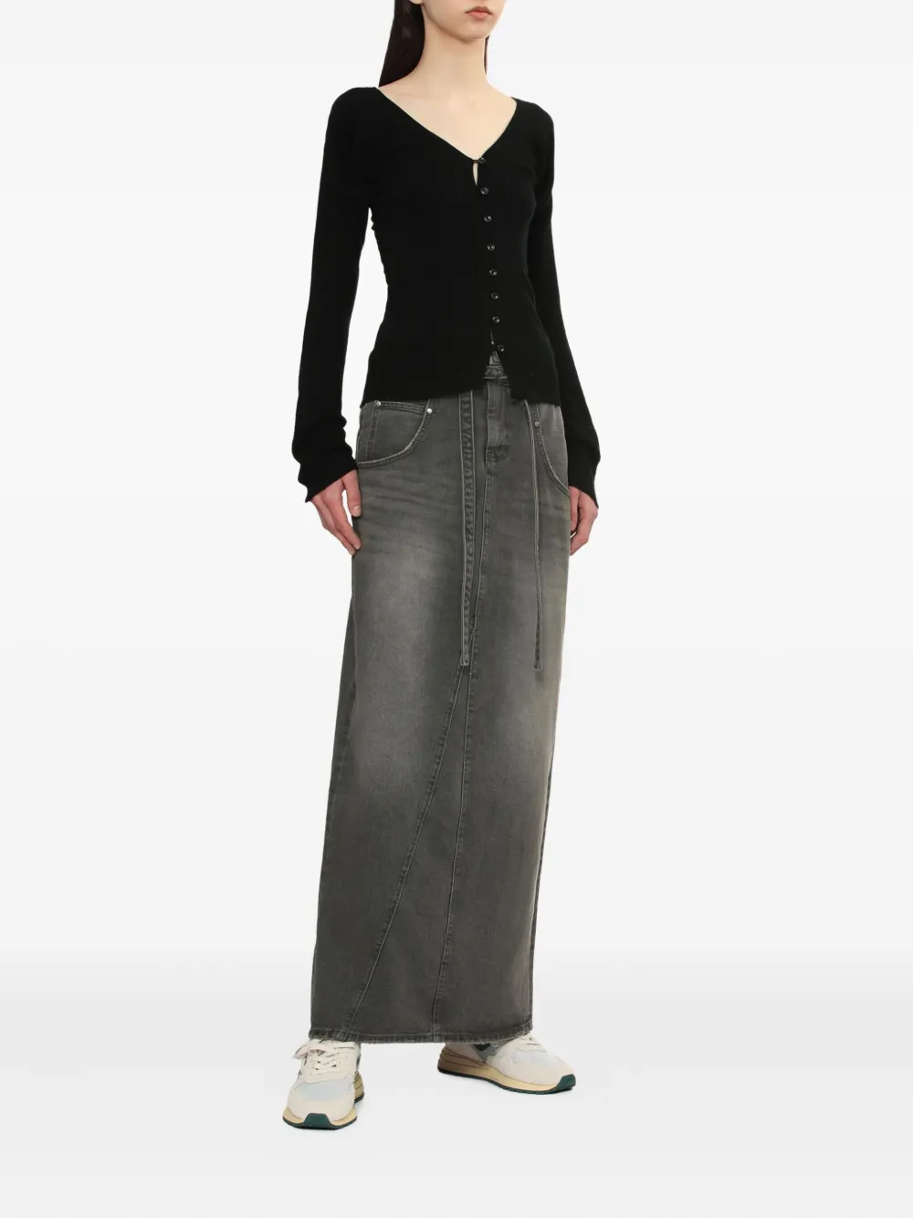 Low Classic Denim rok Grijs