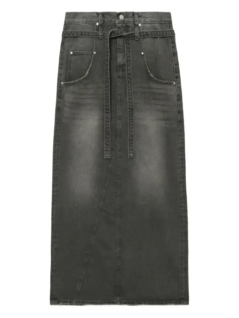 Low Classic belted denim skirt
