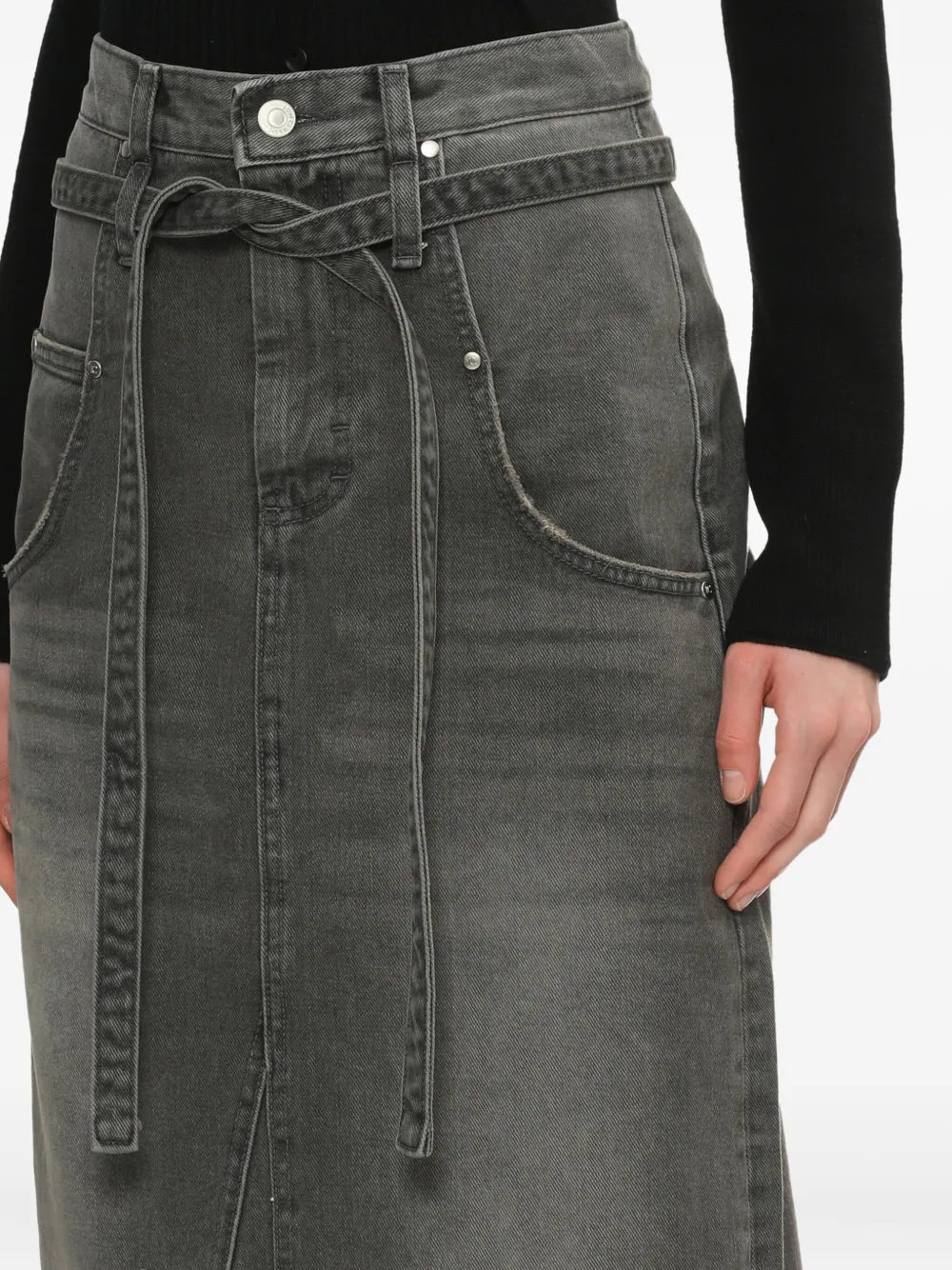 Low Classic Denim rok Grijs