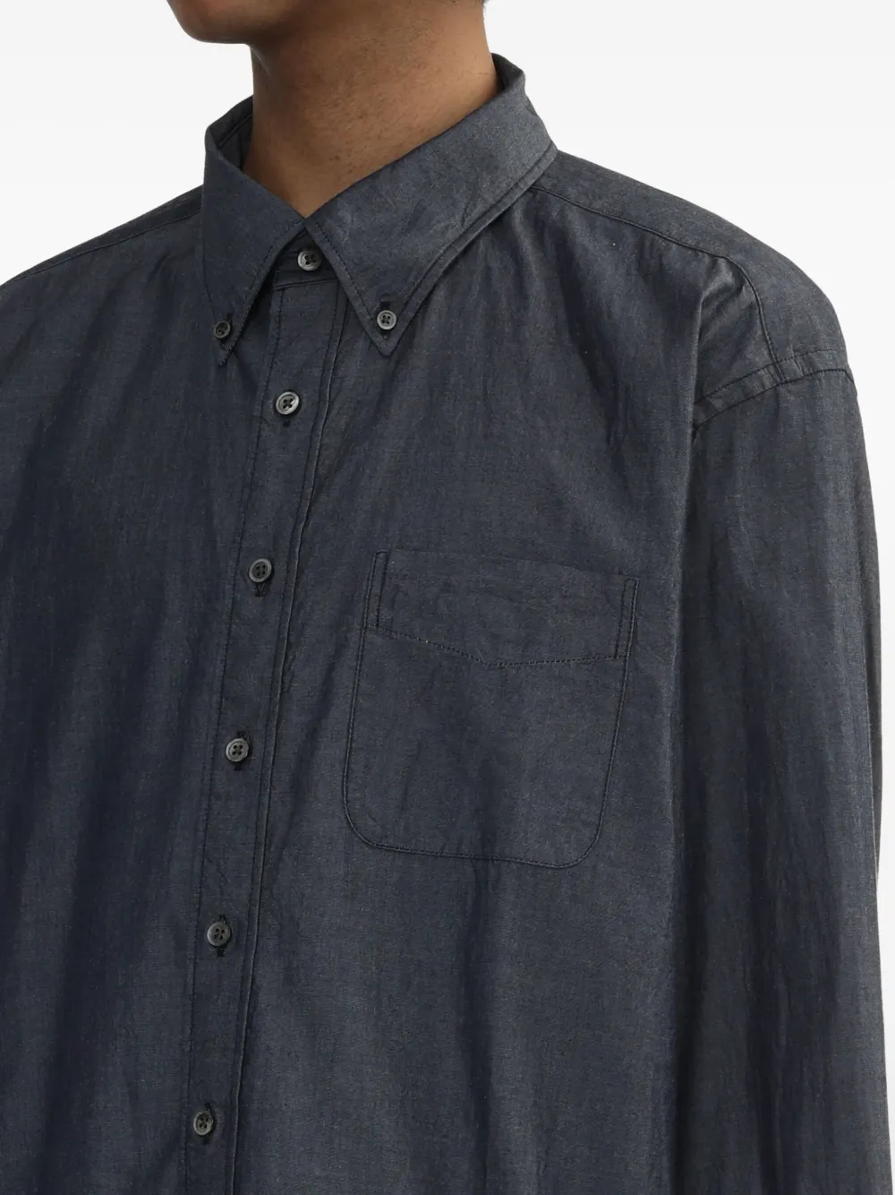 Engineered Garments Button-down overhemd met zak Blauw