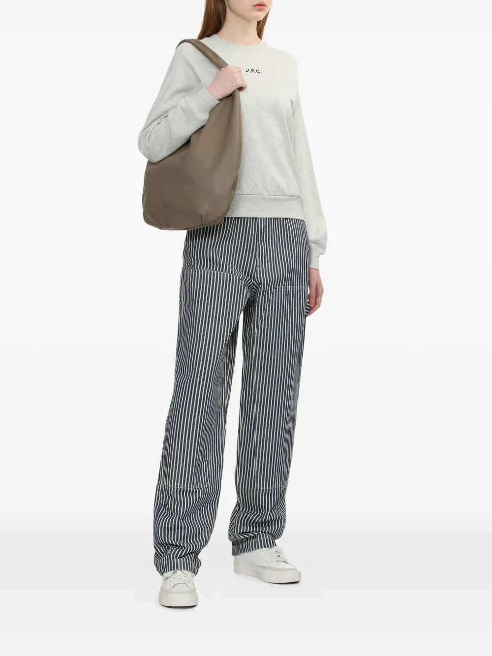 A.P.C. striped trousers Blauw