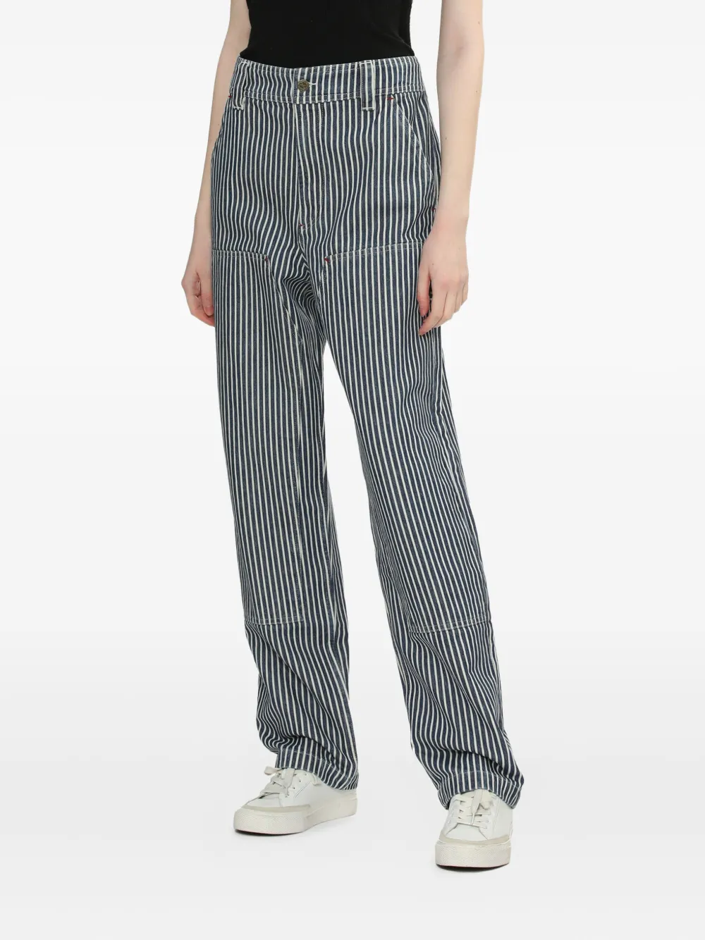 A.P.C. striped trousers Blauw